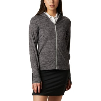 Columbia Omni-Wick Sky Full Zip Long Sleeve, Sudaderas Negros Para Mujer | 081547-EDF